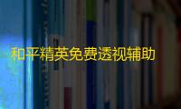 和平精英免费透视辅助 专业透视版本2.0